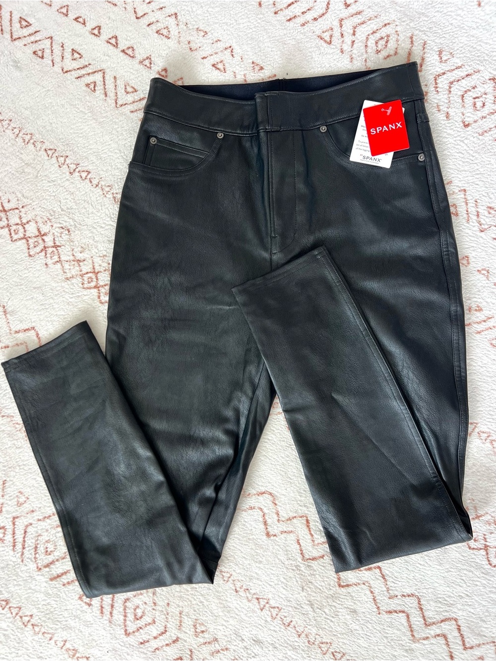 NWT Spanx faux leather skinny leg pants